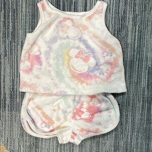 Colorful Tie-Dye Tank and Shorts Set